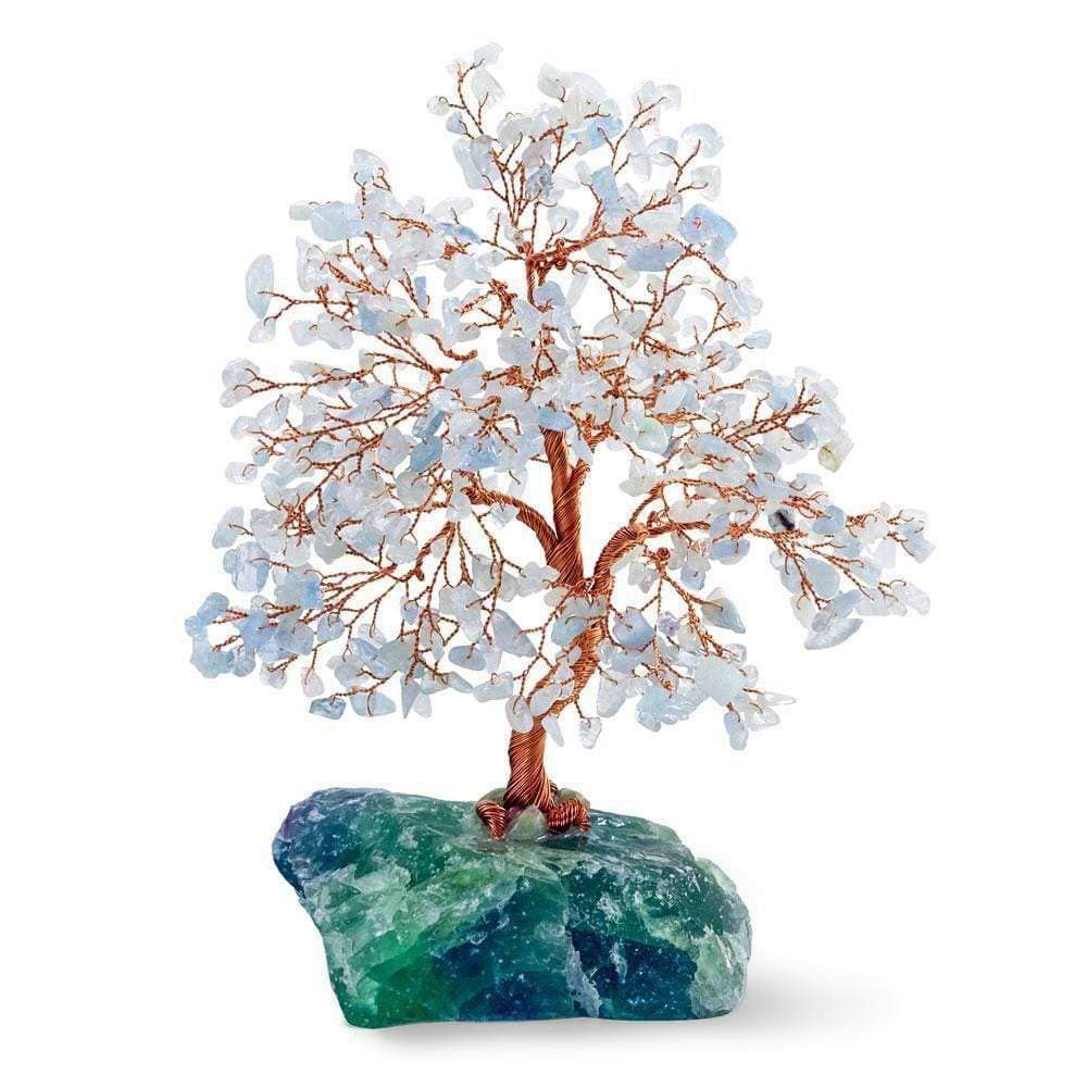 Aquamarine Feng Shui Copper Money Tree