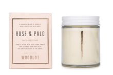Load image into Gallery viewer, Woodlot 8oz Candle - Rose &amp; Palo
