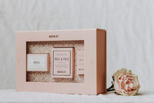 Load image into Gallery viewer, Woodlot SELF CARE (Rose &amp; Palo Candle, Amour Soap, Amour E.O)
