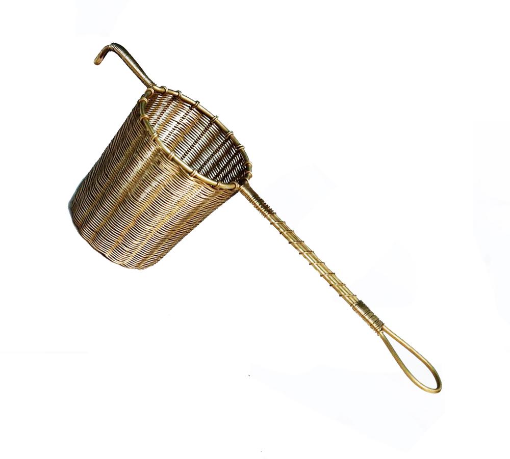 Woven Brass Tea Strainer With